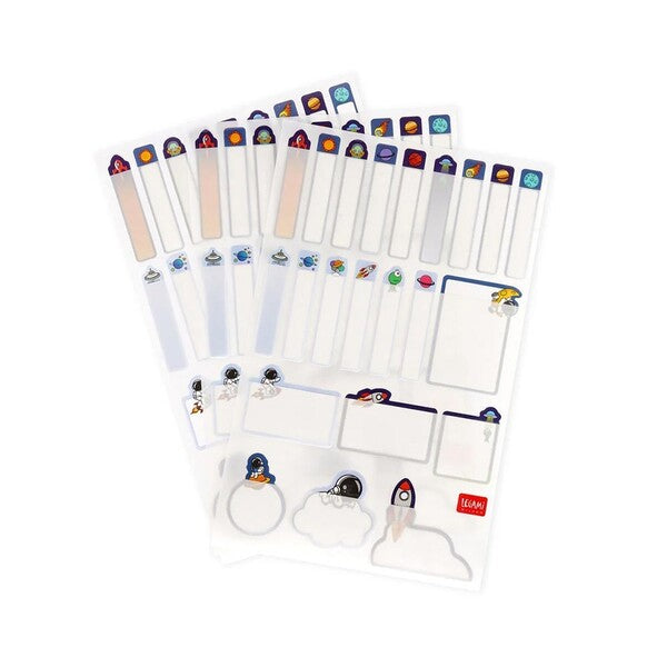 ΕΤΙΚΕΤΕΣ LEGAMI SET OF 3 STICKER SHEET SPACE (66 ΕΤΙΚΕΤΕΣ) STK0003