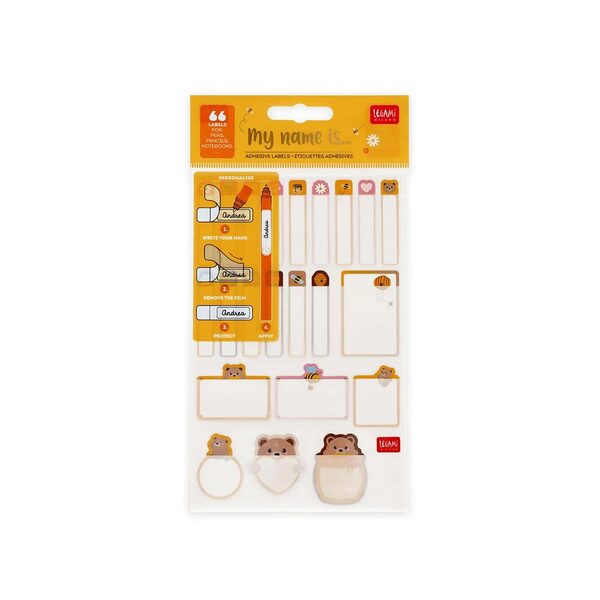 ΕΤΙΚΕΤΕΣ LEGAMI SET OF 3 STICKER SHEET TEDDY (66 ΕΤΙΚΕΤΕΣ) STK0002