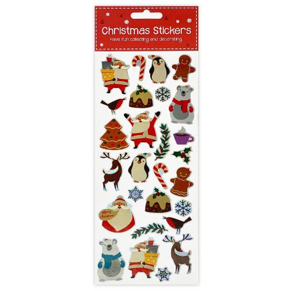 Αυτοκόλλητα Χριστουγεννιάτικα Xmas Santa's Friends