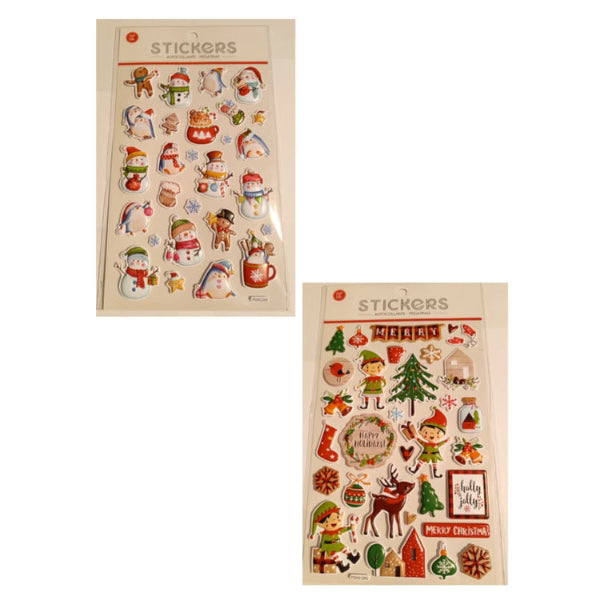 Αυτοκόλλητα Χριστουγγενιάτικα Φουσκωτά