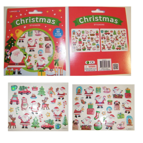 Αυτοκόλλητα Χριστουγγενιάτικα σε Μπλόκ Foam
