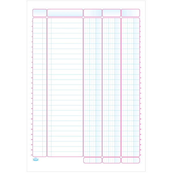 Φυλλάδα Λογιστική 3Στηλη 100Φύλλων 21x30
