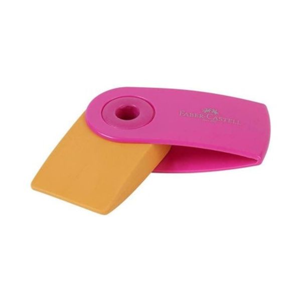 Γόμα Faber-Castell Mini Sleeve Δίχρωμη - 3 Χρώματα 182445