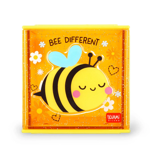 Κουτί Αποθήκευσης Γραφείου & Αυτοκόλλητα Legami Bee