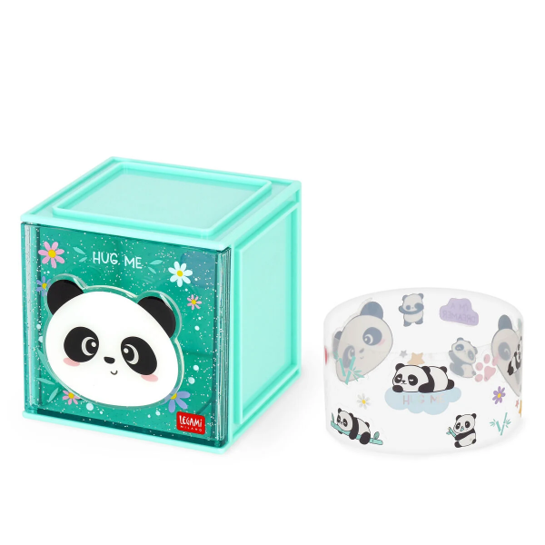 Κουτί Αποθήκευσης Γραφείου & Αυτοκόλλητα Legami Panda