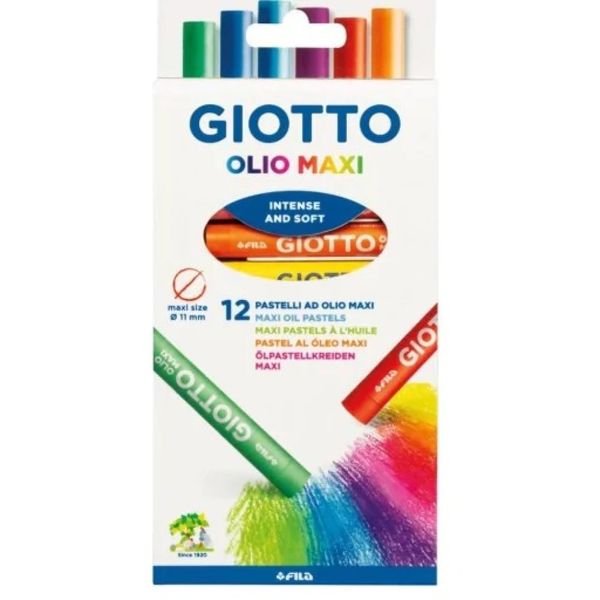 Σετ Λαδοπαστέλ Giotto Olio Maxi 12Τμχ.