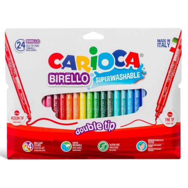 Μαρκαδόροι Carioca Birello 24τεμ.