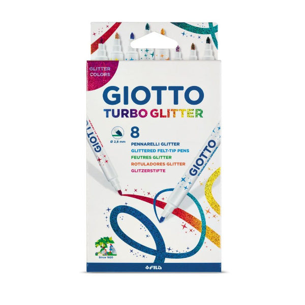 Μαρκαδόροι Giotto Turbo Glitter 8 Χρώματα