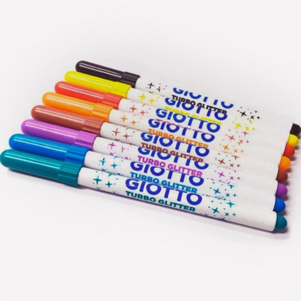 Μαρκαδόροι Giotto Turbo Glitter 8 Χρώματα