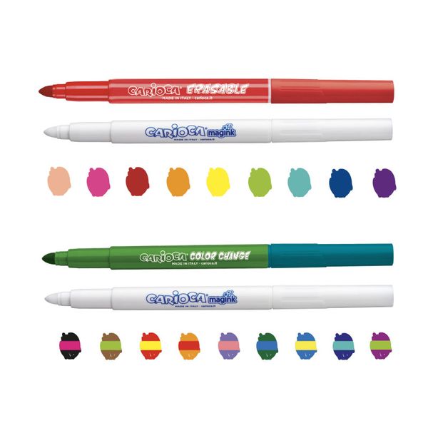 Μαρκαδόροι ζωγραφικής σετ 20 τμχ. Carioca Magic Erasable & Color Change