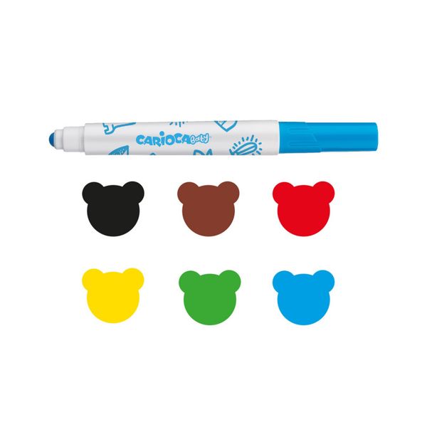 Μαρκαδόροι ζωγραφικής σετ 6 τμχ. Cariora Baby Valorous Markers
