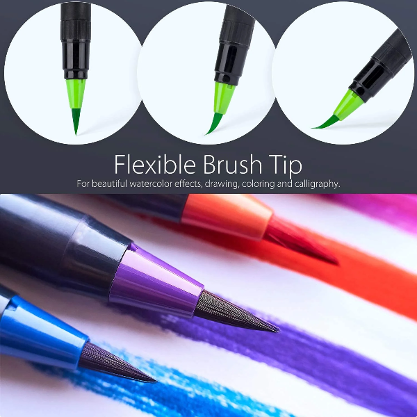Μαρκαδόροι Watercolor Brush Pen Ohuhu 24 Μαρκαδόροι