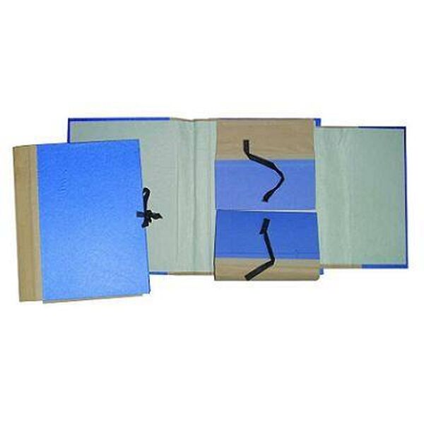 Ντοσιέ Αρχείου μπλέ Με Αυτιά και Κορδόνι