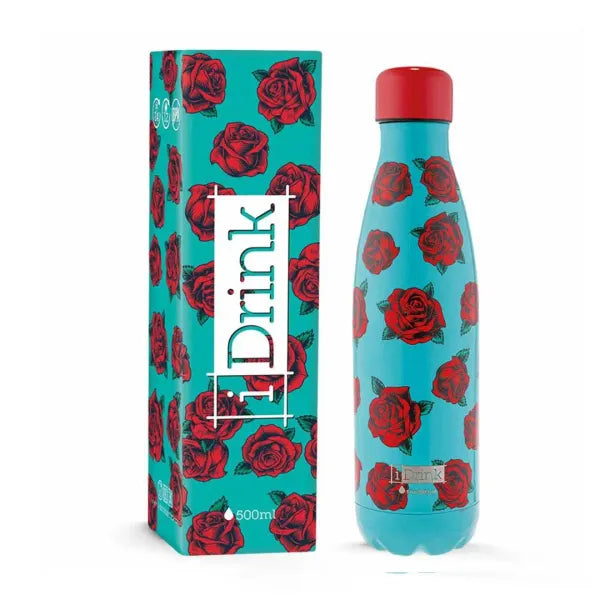 Παγούρι-Θερμός iDrink 500ml Tattoo Roses