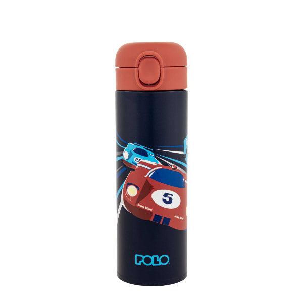 Παγούρι Θερμός Με Καλαμάκι Junior Polo 500ml (Διάφορα Σχέδια)