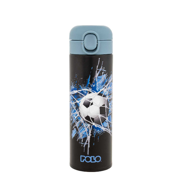 Παγούρι Θερμός Με Καλαμάκι Junior Polo 500ml (Διάφορα Σχέδια)