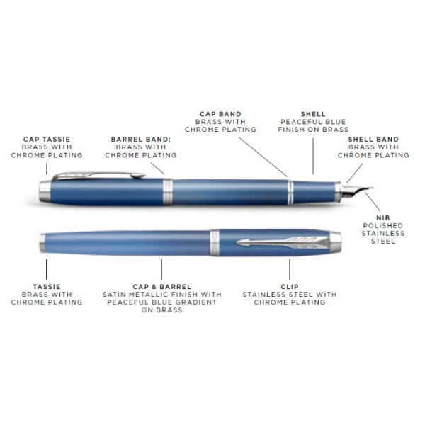 Πένα Parker I.M. Rituals Blue Fountain Pen