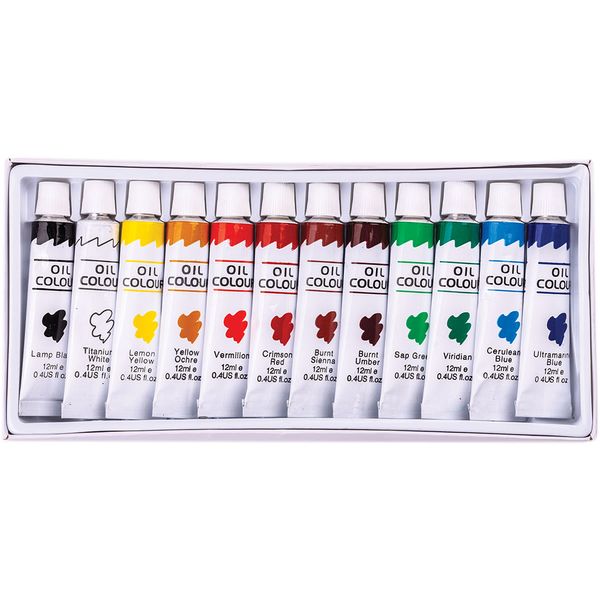 Σέτ 12 Χρωμάτων Λαδίου Centrum 12 ml