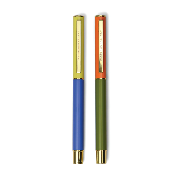 Σετ 2 Colorblock Στυλών Cobalt - Army Green