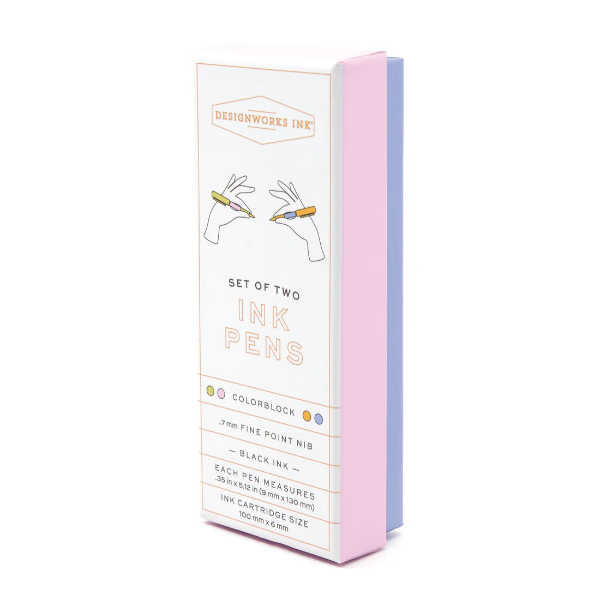Σετ 2 Colorblock Στυλών Lilac - Cornflower