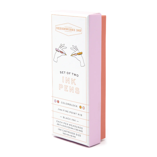 Σετ 2 Colorblock Στυλών Rosewood - Blush