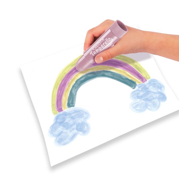 Στερεά Τέμπερα Carioca Temperello Pastel 8 Χρώματα
