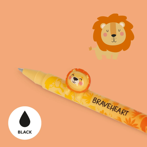 Στυλό Legami 0.5mm με Μαύρο Μελάνι Lion