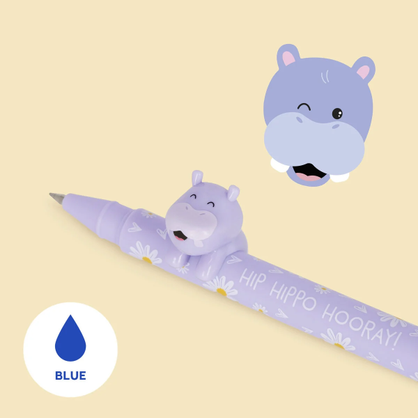 Στυλό Legami 0.5mm με Μαύρο Μπλέ Hippo