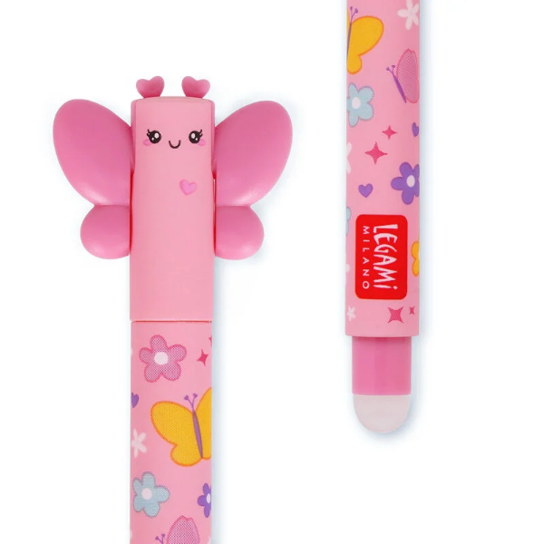 Στυλό Legami Erasable Butterfly 0.7 με Ρόζ Μελάνι