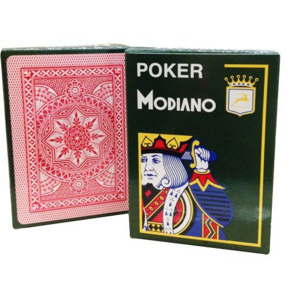 Τράπουλα Modiano Cristallo Πλαστικοποιημένη σε μπλέ και κόκκινη