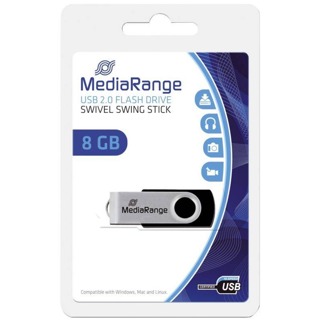 USB Flash Drive 2.0 (Black/Silver)