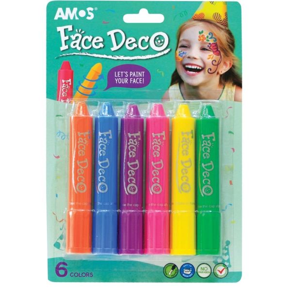 Χρώματα προσώπου Fancy Face Deco 6Τεμ.