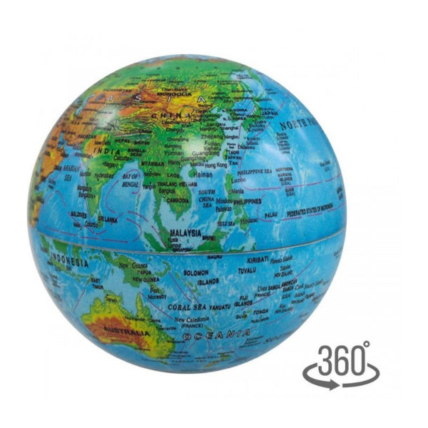 Υδρόγειος Σφαίρα Περιστρεφόμενη Μπλέ 15cm