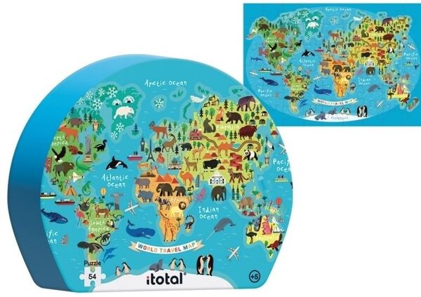 ΠΑΖΛ i-TOTAL XL2357 TRAV.MAP 5+49pcs 45,5x31,5c
