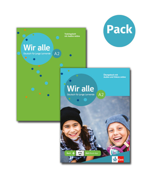 WIR ALLE A2 UBUNGSBUCH (+ ONLINE AUDIO + KLETT -BOOK APP) UND TRAININGSHEFT (SET)
