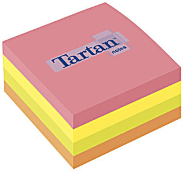 ΚΥΒΟΙ ΧΑΡΤΑΚΙΑ 76Χ76 400Φ TARTAN ΧΡΩΜΑΤΙΣΤΑ ΝΕΟΝ 7676
