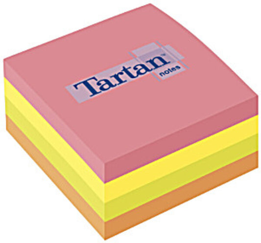 ΚΥΒΟΙ ΧΑΡΤΑΚΙΑ 76Χ76 400Φ TARTAN ΧΡΩΜΑΤΙΣΤΑ ΝΕΟΝ 7676