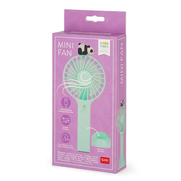 ΕΠΑΝΑΦΟΡΤΙΖΟΜΕΝΟ ΦΟΡΗΤΟ ΑΝΕΜΙΣΤΗΡΑΚΙ LEGAMI-RECHARGEABLE PORTABLE FAN PANDA