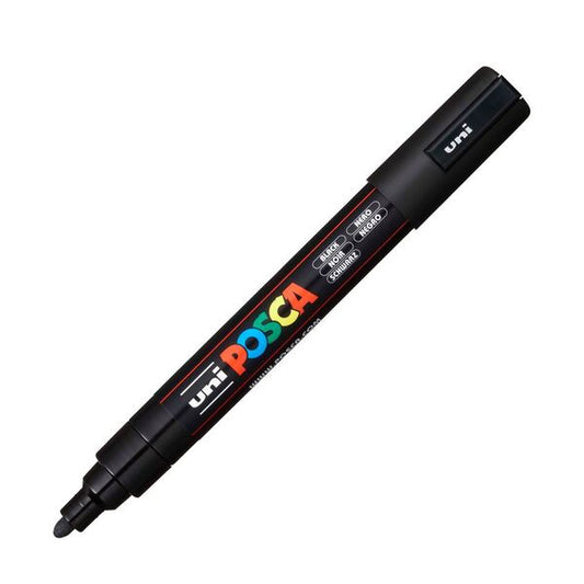 ΜΑΡΚΑΔΟΡΟΙ POSCA PC-5Μ MED ΜΑΥΡΟ 24