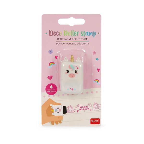 ΣΦΡΑΓΙΔΑ LEGAMI DECO ROLLER STAMP UNICORN-FUCHSIA INK ROS0003