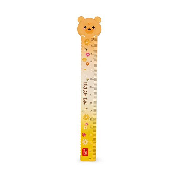 ΥΠΟΔΕΚΑΜΕΤΡΟ LEGAMI RULER TEDDY BEAR 15cm RUCAT0003