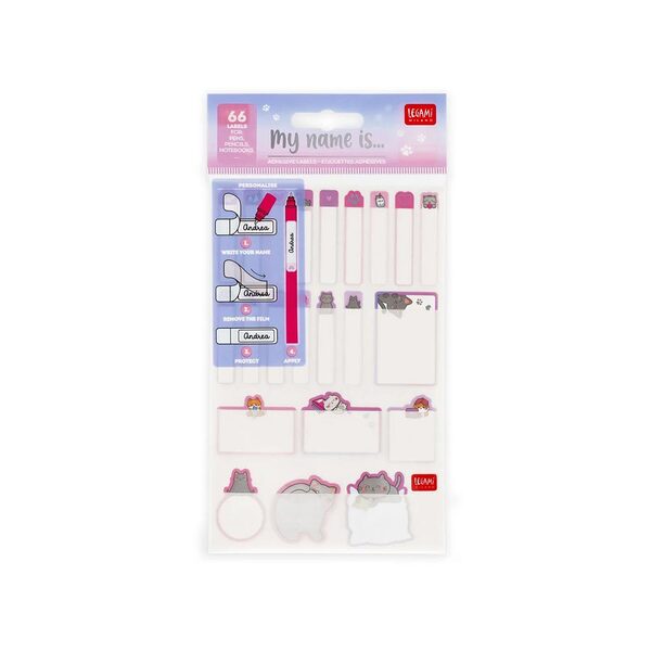 ΕΤΙΚΕΤΕΣ LEGAMI SET OF 3 STICKER SHEET KITTY (66 ΕΤΙΚΕΤΕΣ) STK0001