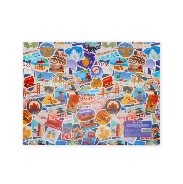 ΦΑΚΕΛΟΣ ΚΟΥΜΠΙ A4 LEGAMI TRAVEL STICKERS PFB0003
