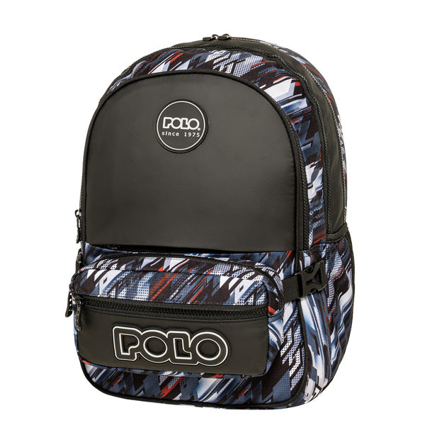 Σακίδιο POLO zippy blue lines 901080  8444