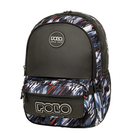 Σακίδιο POLO zippy blue lines 901080  8444