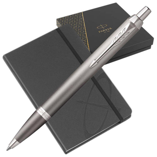 Στυλό Parker I.M Rituals Grey CT BallPen με Σημειωματάριο
