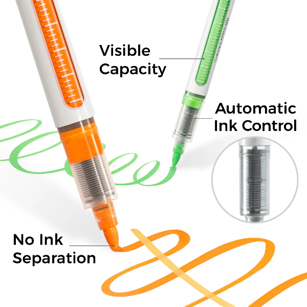 Ακρυλικοί Μαρκαδόροι Ohuhu Nahuku σε Κασετίνα 24 Χρωμάτων