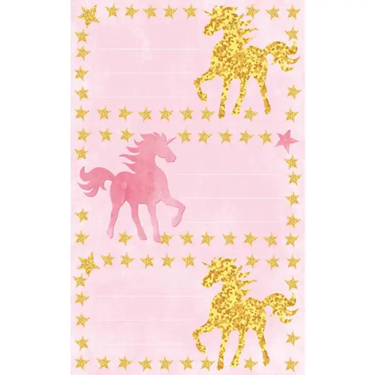 Αυτοκόλλητες Ετικέτες Unicorn (3 Φυλ.)