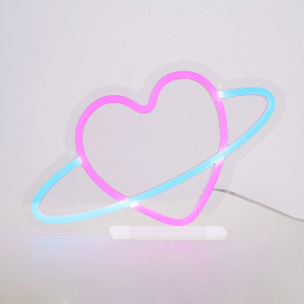 Διακοσμητική Πινακίδα με Neon Heart Valentine Legami