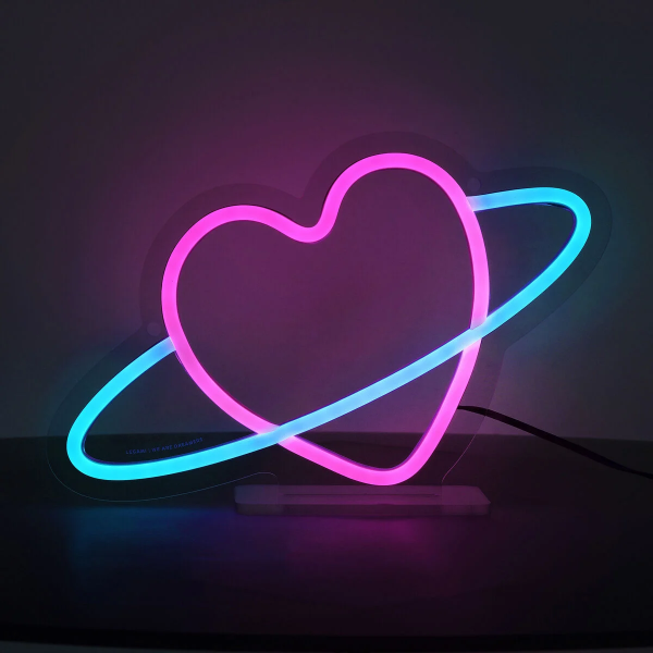 Διακοσμητική Πινακίδα με Neon Heart Valentine Legami